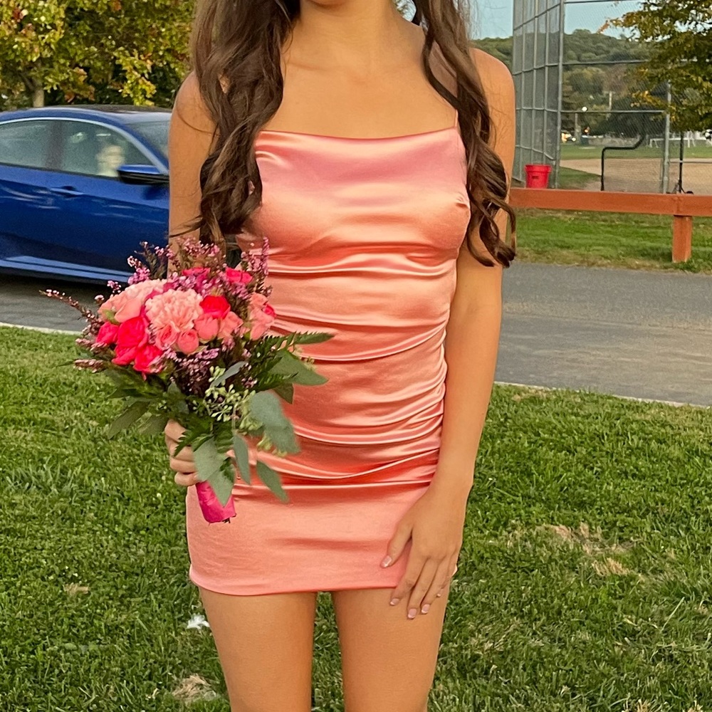 Pink Satin Windsor Dress